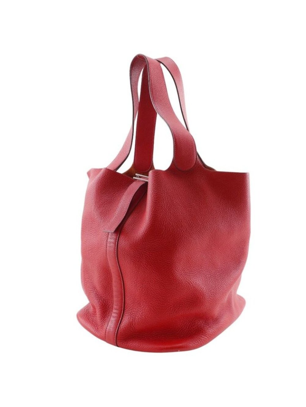 Hermes Picotin TGM Taurillon Clemence Red I Tote Bag - Picture 2 of 10